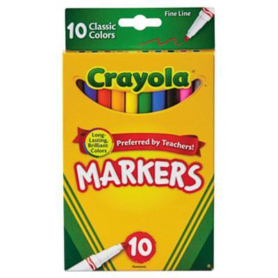 Crayola 20 Ct Clickable Washable Markers, Back to School Supplies