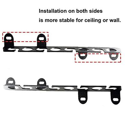 WellMall Fishing Rod Pole Holders - 10 Fishing Rod Pole Holder Storage for Wall & Garage Ceiling Mount, Great Fishing Rod Rack Fits Most Fishing Rods