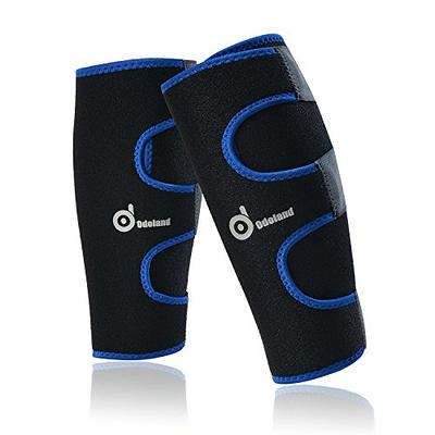  ROXOFIT Calf Brace for Torn Calf Muscle and Shin Splint Pain  Relief - Calf Compression Sleeve for Lower Leg Injury, Strain, Tear -  Neoprene Runners Tibia Splints Wrap for Men and