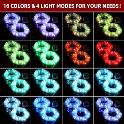 JESTOP 39.4Ft LED Rope Lights Outdoor, IP68 Waterproof LEDs Multicolor  Twinkle Christmas Lights, 16 Colors & 4 Modes String Light Plug in with  Remote, for Bedroom Garden Wedding Christmas Holiday Dec - Yahoo Shopping
