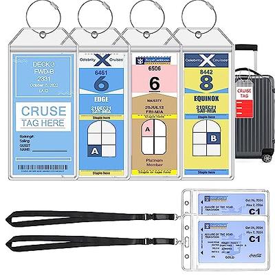 Cruising Ducks for Princess Cruise Boarding Pass Princess Hang Tag with  Rubber Bands | 30 Pack | Tags 2 x 3.5 inches Size to Attach to Sailor  Rubber