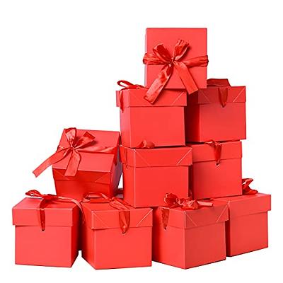 Gift Box, Large Gift Box With Magnetic Closure Lid, Ribbon And