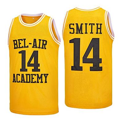 Buy Smith #14 Bel Air Academy Yellow Basketball Jersey S-XXXL, 90S Hip Hop  Clothing for Party (XL) at