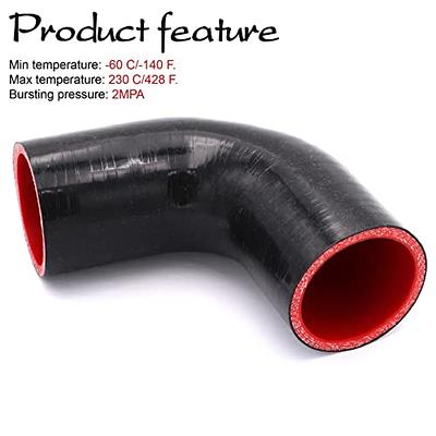 60mm ID 102mm Length Reinforced 90 Degree Elbow Silicone Hose