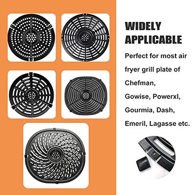 Upgraded Air Fryer Crisper Plate for PowerXL GoWISE 7qt Air Fryers with Rubber Bumpers, Nonstick Coating Grill Pan Plate, Air Fryer Rack Replacement