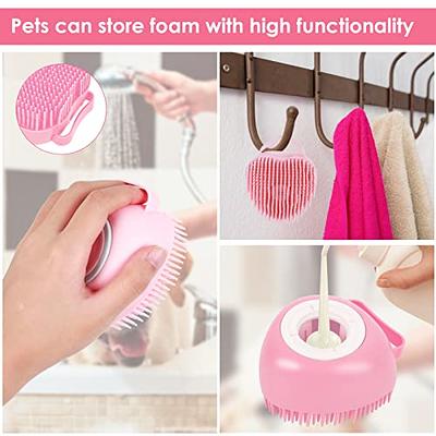 Pet Bath Brush Shampoo Massage Brush Soft Silicone Puppy Cat Comb