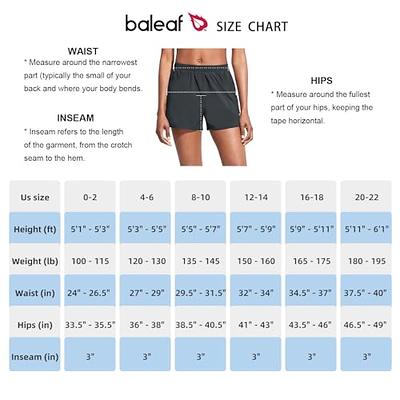 BALEAF Women's 3 Running Athletic Shorts Quick Dry Gym Workout