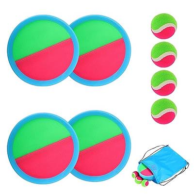 Vinsot Kids Toys Toss and Catch Game Set 40 Paddles 20 Balls Beach