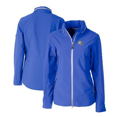 Women's Cutter & Buck Gray George Mason Patriots Vault Rainier PrimaLoft  Eco Insulated Full-Zip Puffer