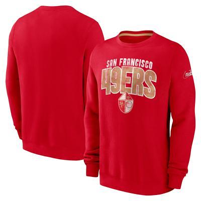 San Francisco 49ers Rewind Club Nike Men's NFL Pullover Crew in Red, Size: Medium | NKPUEH6373V-068