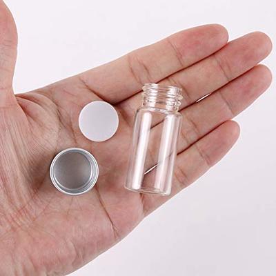 10Pcs 10ml Glass Bottles Clear Small Vials Empty Mini Jars With