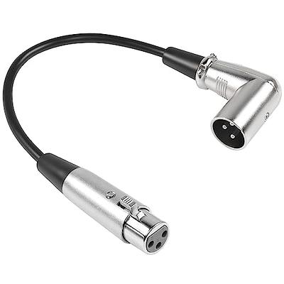 XLR Audio Extension Cable, 3-Pin Balanced XLR Male to Female Plug, 24 AWG  Microphone Cable, 10 feet