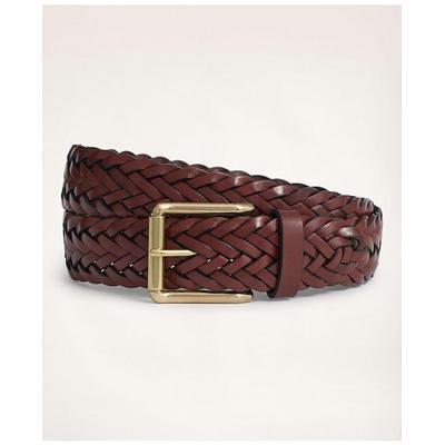 Braided Latigo Leather Belt for Men | Brown | Size 44 | Orvis