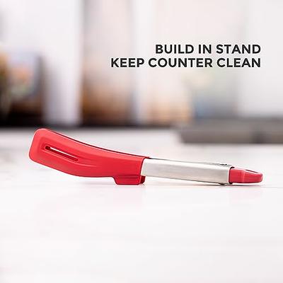 Kitchen Tongs with Built-in Stand