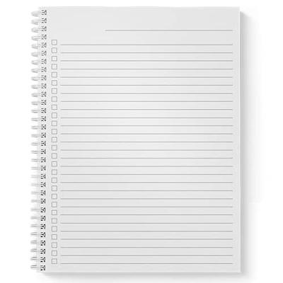 Spiral Sublimation Notebook White with 160 Lined Pages 8.3*5.8