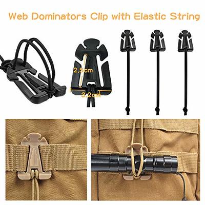  BOOSTEADY Multipurpose MOLLE Clip Tactical Strap Management  Tool Web Dominator Buckle for Tactical Bag, Backpack : Sports & Outdoors