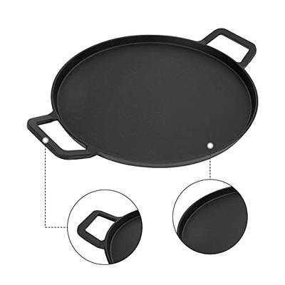 Onlyfire Chef Cast Iron Pizza Pan, 14 Inch Baking Pan with Handles,  Pre-Seasoned Skillet Round Griddle Pan for Grill BBQ, Baking Stove and Oven  - Yahoo Shopping