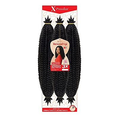 Outre Crochet Braids X-Pression Twisted Up 3X Springy Afro Twist 24  (5-pack, 1) - Yahoo Shopping