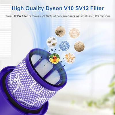 4 Pack V10 Filters Replacement for Dyson Cyclone Series, Cyclone V10  Absolute, Cyclone V10 Animal, Cyclone V10 Motorhead, Cyclone V10 Total  Clean