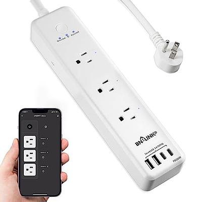 BN-LINK Electrical Outlet In-Wall Smart Wi-Fi Outlet with High Speed 2.1A USB