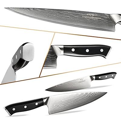 8 Pcs Damascus Pocket Knife Set, Mini Kitchen Chef Knife Set, Tiny