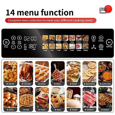SEEDEEM Air Fryer Toaster Oven, 25L Countertop Convection Oven with Color  LCD Display and Touch Screen, 14-in-1 Functions, Stainless Steel Smart Oven  with Preset and Timer, Silver Metallic - Yahoo Shopping