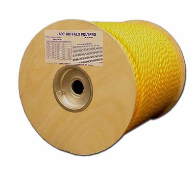 T.W. Evans Cordage 0.75-in x 300-ft Twisted Polypropylene Rope (By-the-Roll)  in Yellow