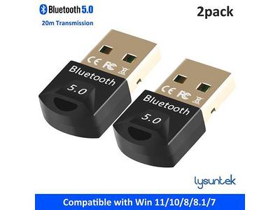 ZEXMTE USB Bluetooth Adapter 5.0 Bluetooth Dongle Bluetooth Receiver for PC  Windows 10/8/7 for Desktop, Laptop, Mouse, Keyboard, Headsets, Speakers