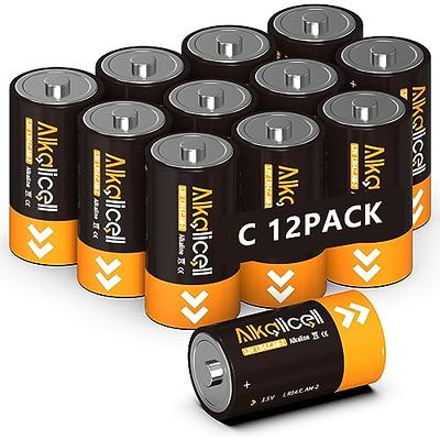 CITYORK Rechargeable D Cells 10000mAh Batteries, 1.2V Ni-MH High Capacity  High Rate D Size Battery (4-Counts)