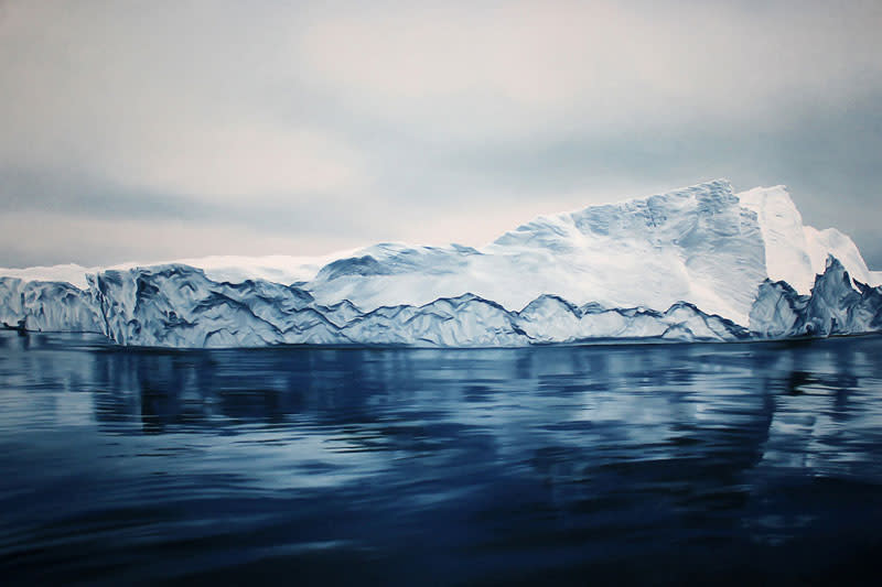 الفنانة زاريا فورمان  Pastel-drawings-of-icebergs-by-zaria-forman-7