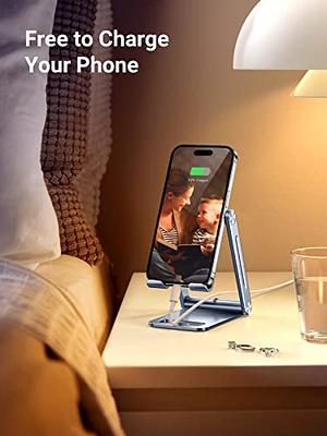 UGREEN Phone Stand Desk Foldable Holder Height Adjustable Cell Phone Cradle  Dock Compatible with iPhone 15 Pro 14 Plus 13 Pro Max 12 11 SE XS XR 8