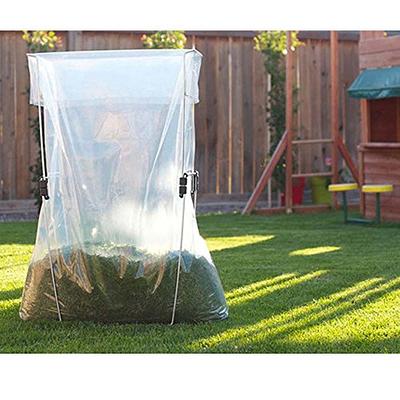 PlasticMill 50-Count 95-Gallons Clear Outdoor Plastic Lawn and