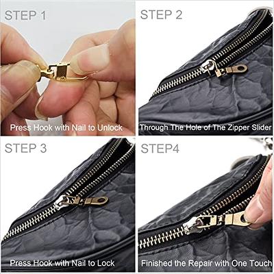 Zipper Pull Replacement for Small Holes Zipper, Detachable Zipper Tab  Repair for Clothing Jackets Boots