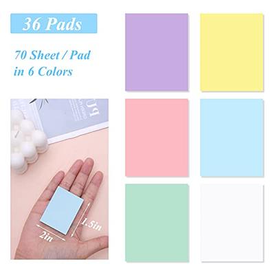 EOOUT 12 Pads Small Sticky Notes, Small Post-it Notes with 12