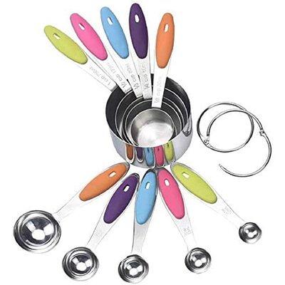 Durable Measuring Spoons Nesting Measuring Spoons Accurate Stainless Steel Measuring  Spoon Set for Baking Cooking 7pcs