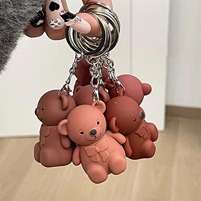 Black Teddy Lip Gloss Keychain