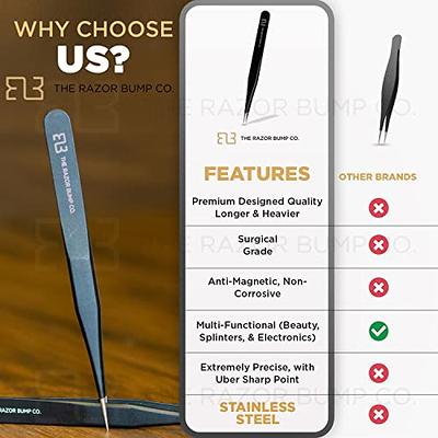 Surgical Tweezers for Ingrown Hair Stainless Steel Precision Sharp