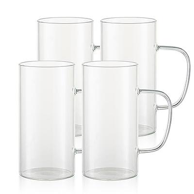 Beer Glass Can 16oz Clear Sublimation Glass Tumbler Mugs With