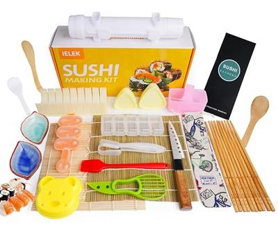 Sushi Making Kit, Delamu Upgrade 22 in 1 Sushi Maker Bazooker Roller Kit  with Bamboo Mats