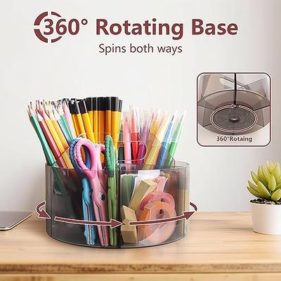 Cute Rotate Art Supply Organizer, Colored Pencil Holder - Art Caddy  Accessories