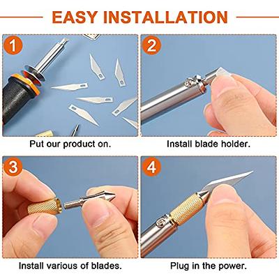  GPOAS Mini Electric Rotary Cutter for Fabric, 70MM