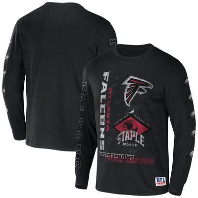 New Era Women's Atlanta Falcons Black Sporty Long Sleeve Crop Top