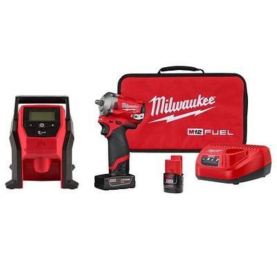 Milwaukee M12 FUEL 12V Li-Ion Cordless 3/8 in. Impact Wrench with Right  Angle Impact Wrench, High Speed Ratchet & Die Grinder - Yahoo Shopping