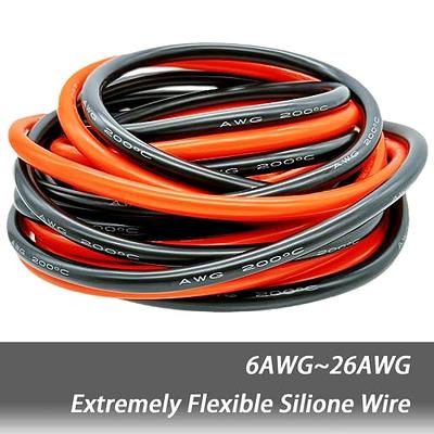 BNTECHGO 18 Gauge Silicone Wire 10 ft Red and 10 ft Black Flexible 18 AWG Stranded Tinned Copper Wire