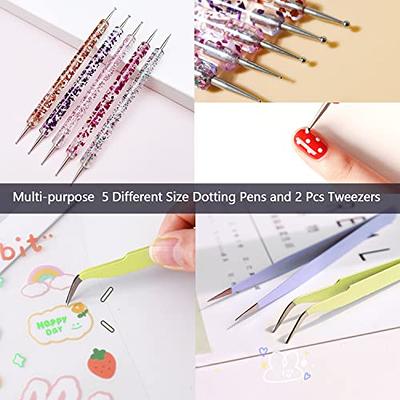 B7000 Glue Clear with Precision Tip, B-7000 Jewelry Bead Glue Adhesive  Medium Viscosity with Art Dotting Stylus Pens Rhinestone Applicator Kit for