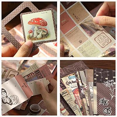 348pcs Scrapbook Kit, Scrapbooking Supplies kit with Aesthetic Scrapbook  Paper, Washi Stickers, Washi Tape, A6 Notebook Art Journaling Kit for  Bullet