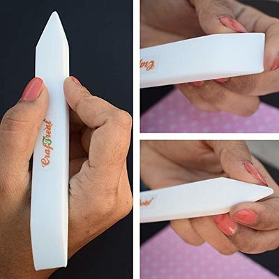 2pcs/lot Plastic Bone Folder Creaser Scoring DIY Bookbinding Leather Crafts  Card Making Folding Paper Handmade Burnishing Tools