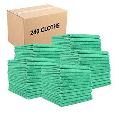 12 Pieces Microfiber Cloths,Super Abosorbent Cleaning Rags for  Home,Kitchen,Auto,Bathroom,Hotel(Multiplie Color Assorted)