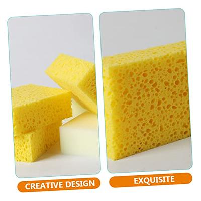 EXCEART Pottery 16 Pcs Ceramic Square Sponge Scrubber Sponges