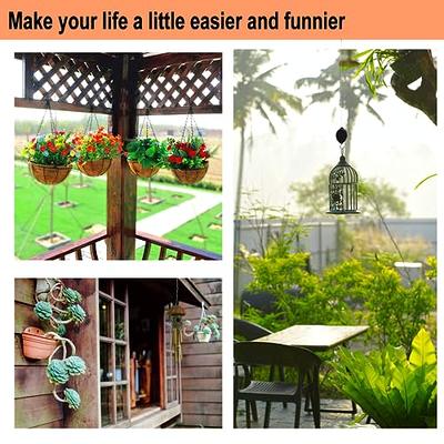 Strong Retractable Hanging Basket Pulley Pull Down Plant Yard Flower Hanger  Hook